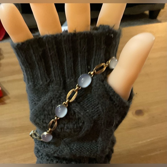 We Richard:stamped ( 1/20 12k GF) moonstone link bracelet vintage very rare find - Picture 3 of 9